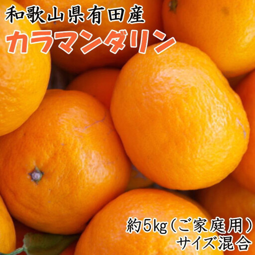 【2027年4月より順次発送】 和歌山有田産カラマンダリン約5kg サイズ混合 ご家庭用 【春みかん】先行予約  ［TM208w］