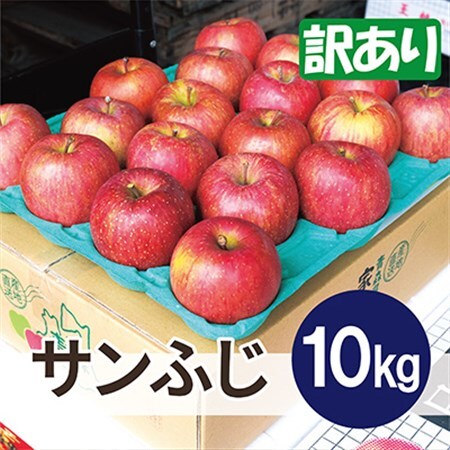 平均糖度13度以上! サンふじ 約10kg 訳あり_果物・フルーツ りんご  リンゴ 林檎_【配送不可地域：離島・沖縄県】【1611199】