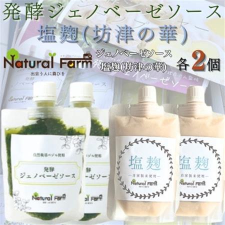 発酵ジェノベーゼソース＆塩麹　各2パックセット A8-114_調味料   _【配送不可地域：離島】【1619068】