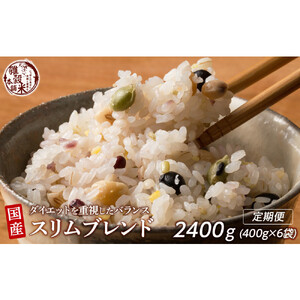 【毎月定期便】ダイエット重視スリムブレンド 400g×2袋×全3回