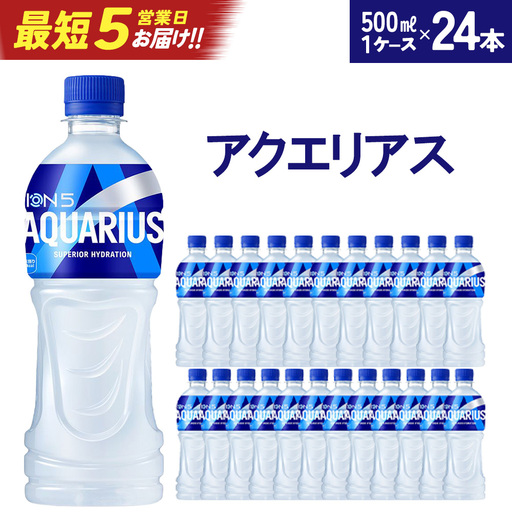 [最短5営業日着!]アクエリアス 500mlPET×24本 [04301-0039]