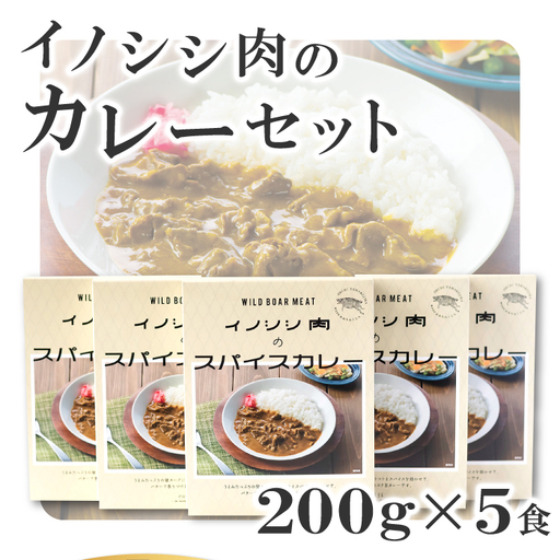 イノシシ肉のカレーセット