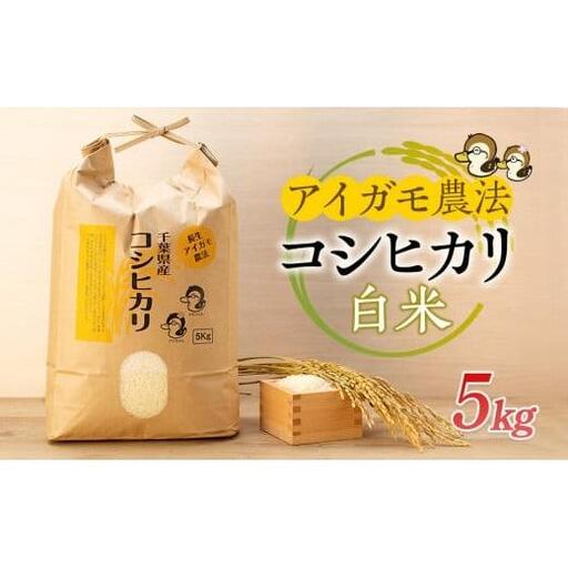 アイガモ農法によるお米(白米5kg)