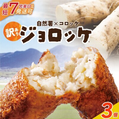  じねんじょコロッケ ジョロッケ 3個セット 自然薯 コロッケ