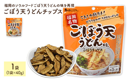 ごぼう天うどんチップス (1袋×40g)  野菜 ゴボウ 牛蒡 おつまみ おやつ お菓子 おかし スナック 常温 【man310】【味源】
