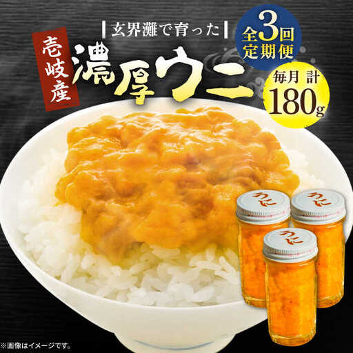 【全3回定期便】壱岐産 濃厚 ウニ 60g ×3本《壱岐市》【合同会社塚元】ムラサキウニ [JDR038]