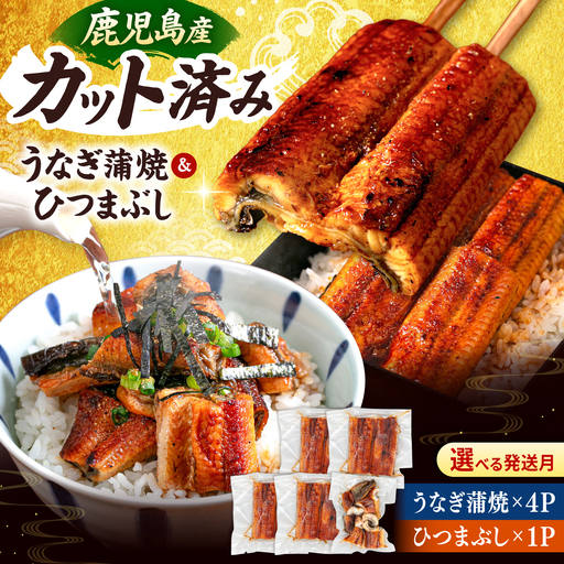 国産 うなぎの蒲焼 約70g×4Pとひつまぶしセット 桂川町/山水商事 [ADAH036] 小分け 鹿児島 ウナギ ひつまぶし