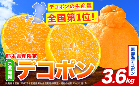 デコポン無加温 約3.6kg  デコポン