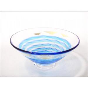  ガラス抹茶碗（抹茶茶碗・波千鳥）| 食器 食器