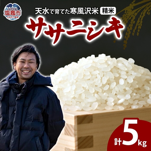 米 5kg ササニシキ 精米 (11月～順次発送) お米 ｜ne00001-5