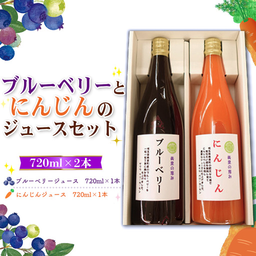 ブルーベリーとにんじんのジュースセット  [No.015]