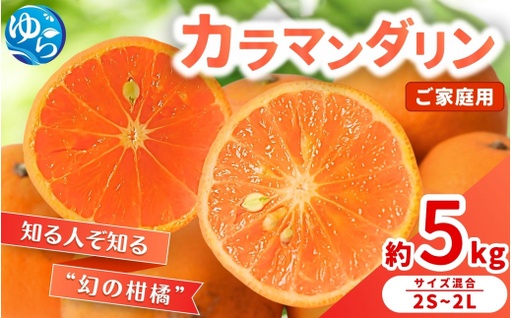 ≪家庭用≫ カラマンダリン 5kg / くだもの 甘い みかん 柑橘 果物 和歌山 ※2027年3月下旬〜4月上旬頃に順次発送予定[nktn015-c-5]