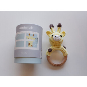 HOPPL（ホップル）手編みamimals（アミマルズ） ガラガラ Giraffe