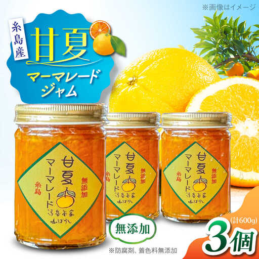料亭「浮岳茶寮」の甘夏マーマレードジャム 3個セット 糸島市 / 合資会社アコート / ジャム パン [AAK005]