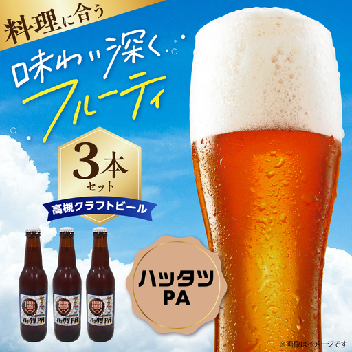 高槻クラフトビール HATTATSU-PA 3本[AOCI012] クラフトビール