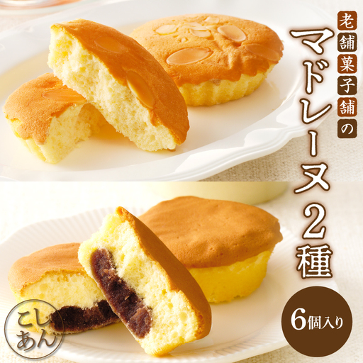 [2週間以内発送]老舗菓子舗のマドレーヌ2種セット「合計6個・個包装」 焼き菓子 スイーツ 詰め合わせ 洋菓子