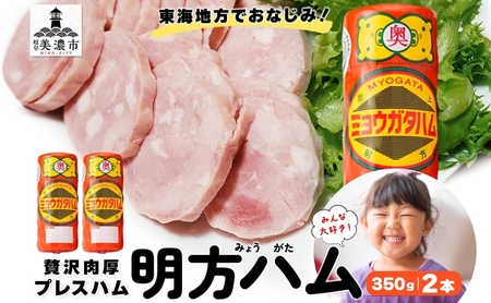 明方ハム プレスハム 豚肉 国産 明方ハム[2本]