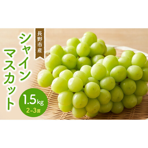 シャインマスカット 1.5kg 2-3房 |シャインマスカット