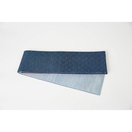 半幅帯　星空（紺）*リバーシブル幅約15.2cm×長さ約420cm