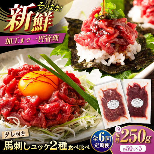 【全6回定期便】「フジチク」ユッケ2種の贅沢食べ比べセット ユッケ[BHAD114]