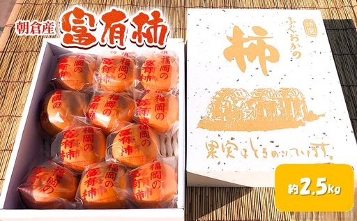 柿 富有柿 約2.5kg かき 果物 フルーツ デザート 配送不可:離島