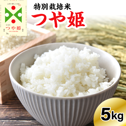 《先行予約》※2027年2月発送分※ 【令和8年産】 特別栽培米 つや姫  5kg 〔精米〕