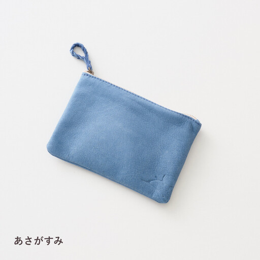 ENISICA エニシカ ジビエ鹿革 トモシカポーチM 朝霞（あさがすみ）