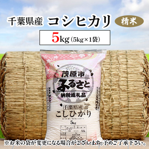 令和7年産 千葉県産コシヒカリ 精米 5kg　 MBAD001