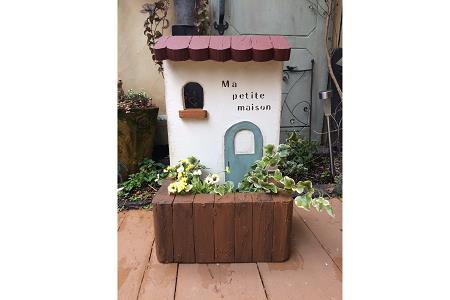 ガーデニング 雑貨 赤い屋根のお家プランター＜Moon Rabbit＞