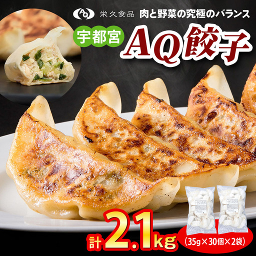 肉と野菜の究極のバランス『宇都宮AQ餃子』2.1kg [0654]