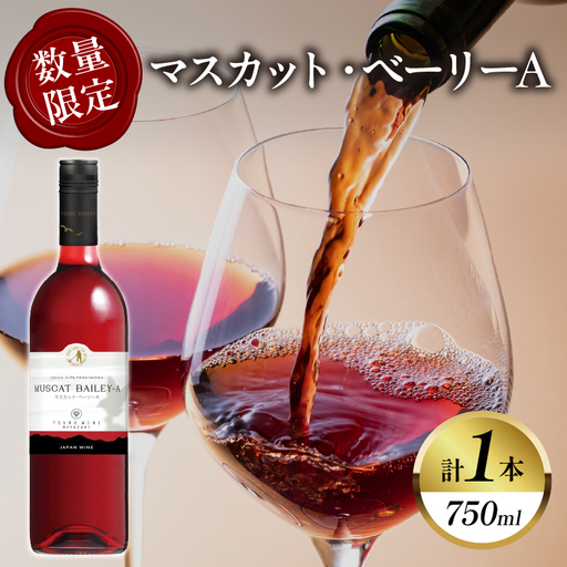 【数量限定】マスカット・ベーリーA (計1本) 酒 飲料 アルコール 国産_T014-0245
