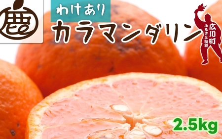 カラマンダリン 2.5kg+250g （傷み補償分） 家庭用 / カラ カラオレンジ カラみかん 南津海 なつみ 訳あり 和歌山 有田 柑橘 晩柑 ※4月上旬〜5月に順次発送 ※北海道・沖縄・離島への配送不可 【ikd015-c-2d5】