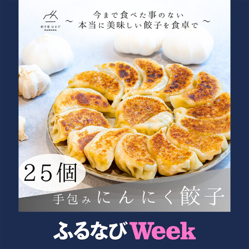 餃子 手包みにんにく餃子 25個入り 餃子屋はまだ
