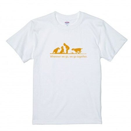 CafeどすオリジナルTシャツ　A柄白　Lサイズ【1622599】