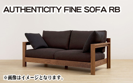 （ウォールナット）AUTHENTICITY FINE SOFA RB BK（ブラック） No.777-12