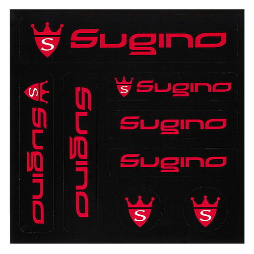 Sugino Sticker Sheet Black ステッカー ブラック 自転車パーツ スギノエンジニアリング 12-095