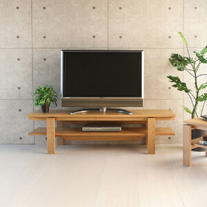旭川家具 MUKU工房オリジナル ノキ TVボード 北海道ナラ_04912
