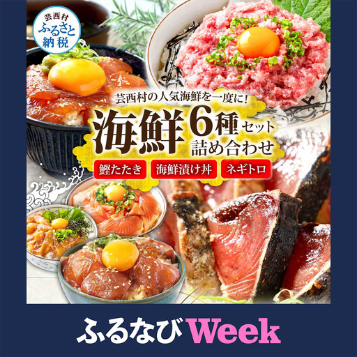 【ふるなびWEEK対象】かつおのたたき 600g ネギトロ 80gx2P 漬け丼 80g×4P 【海鮮セット】FN-Limited-WE
