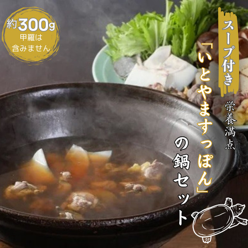【スープ付き】栄養満点「いとやますっぽん」の鍋セット 300g 佐賀県産 スッポン 冷凍 鍋 カット済み 国産 簡単調理 美容 健康 コラーゲン 九州 佐賀県 佐賀市 ヤマト水産：B240-022