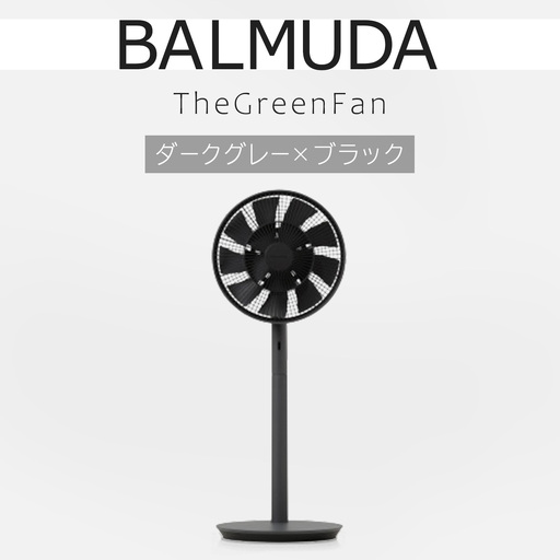 扇風機 バルミューダ TheGreenFan ダークグレー×ブラック