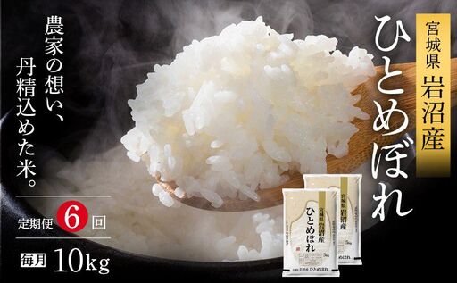 【令和8年産 】 食味鑑定士厳選 新米 ひとめぼれ 10kg 6か月 定期便 コメ