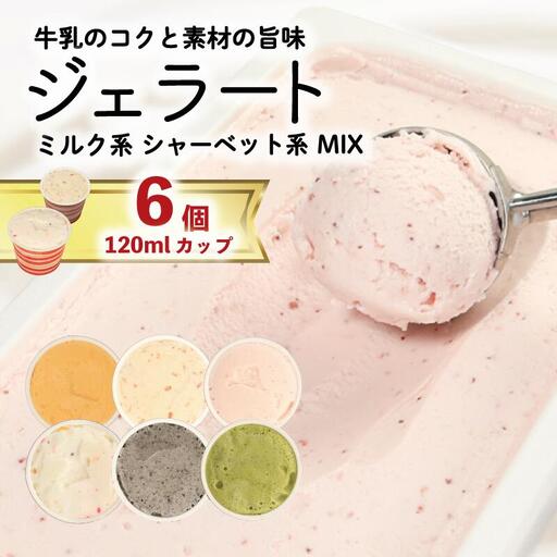 ジェラート 詰め合わせ 120ml 6個 アイス ジェラート