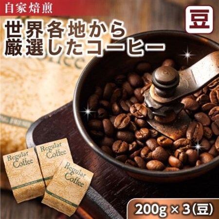 ベンデドール 自家焙煎 珈琲豆 店主おまかせ プレミアム コーヒーセット 200g×3個 [豆]_満喫セット コーヒー豆 人気 コーヒー 珈琲豆 ベンデドール 珈琲 自家焙煎 北海道 釧路町 釧路超 特産品 _