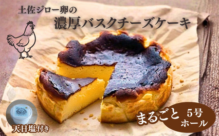 土佐ジロー卵のバスクチーズケーキ 5号 ケーキ [0976]