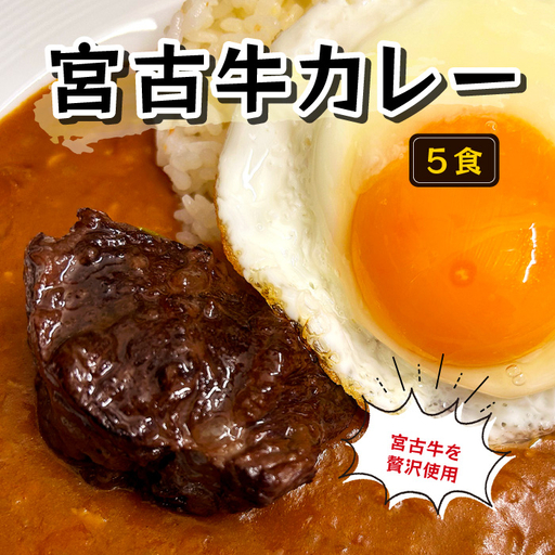 【宮古牛を贅沢使用】宮古牛カレー（5食）(GE007)