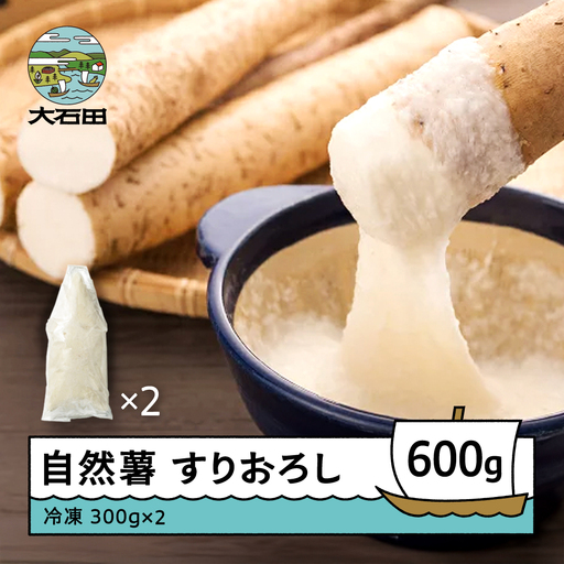 雪国育ちの自然薯 すりおろし 計600g 300g×2