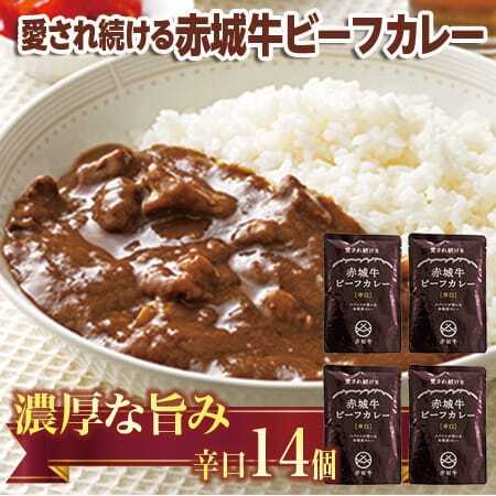 【愛され続ける】赤城牛ビーフカレー 辛口（14個）  カレー レトルト
