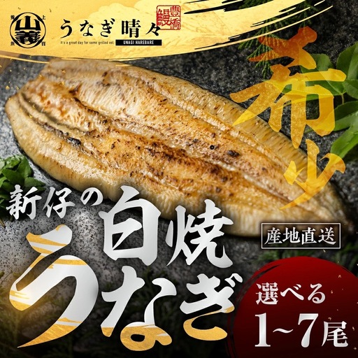うなぎ晴々 白焼き 新仔 2尾 うなぎ