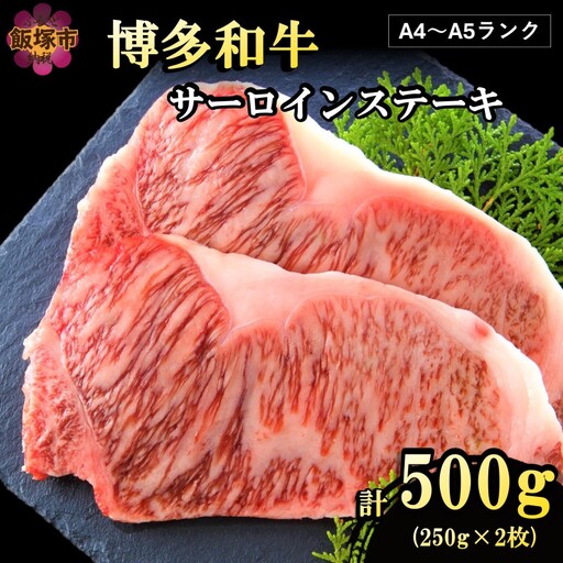 【A4-A5ランク】博多和牛サーロインステーキ 500g【B4-042】