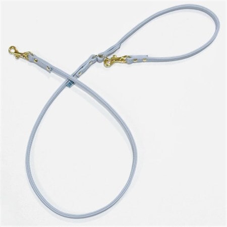 丸めリード【Sサイズ】サムシングブルー ゴールド金具(本革製) kazama premium【1641423】